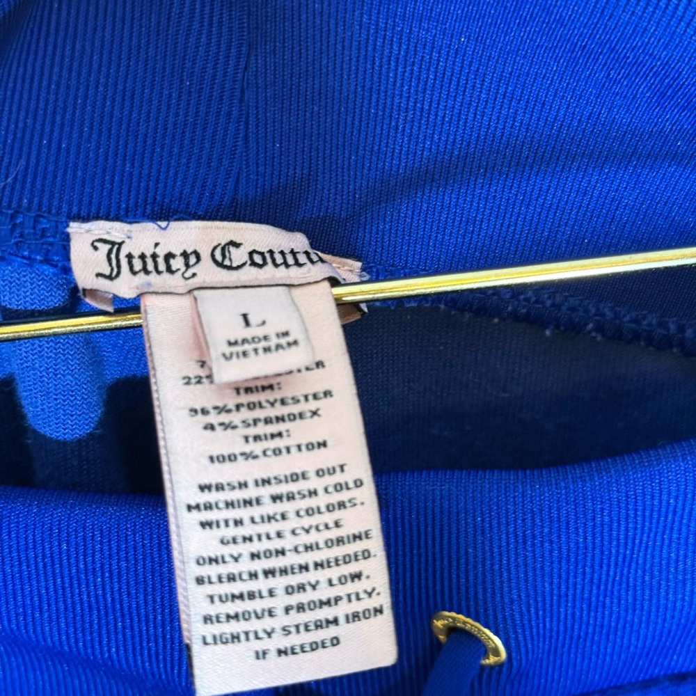 Juicy couture blue velour tracksuit 2 piece matching set - Picture 8 of 8